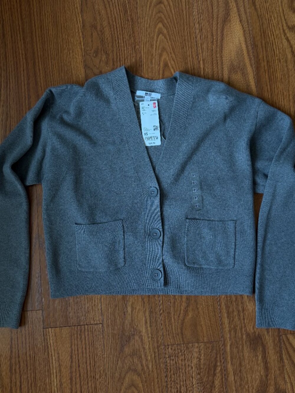 Uniqlo Smooth Cotton V-Neck Cardigan